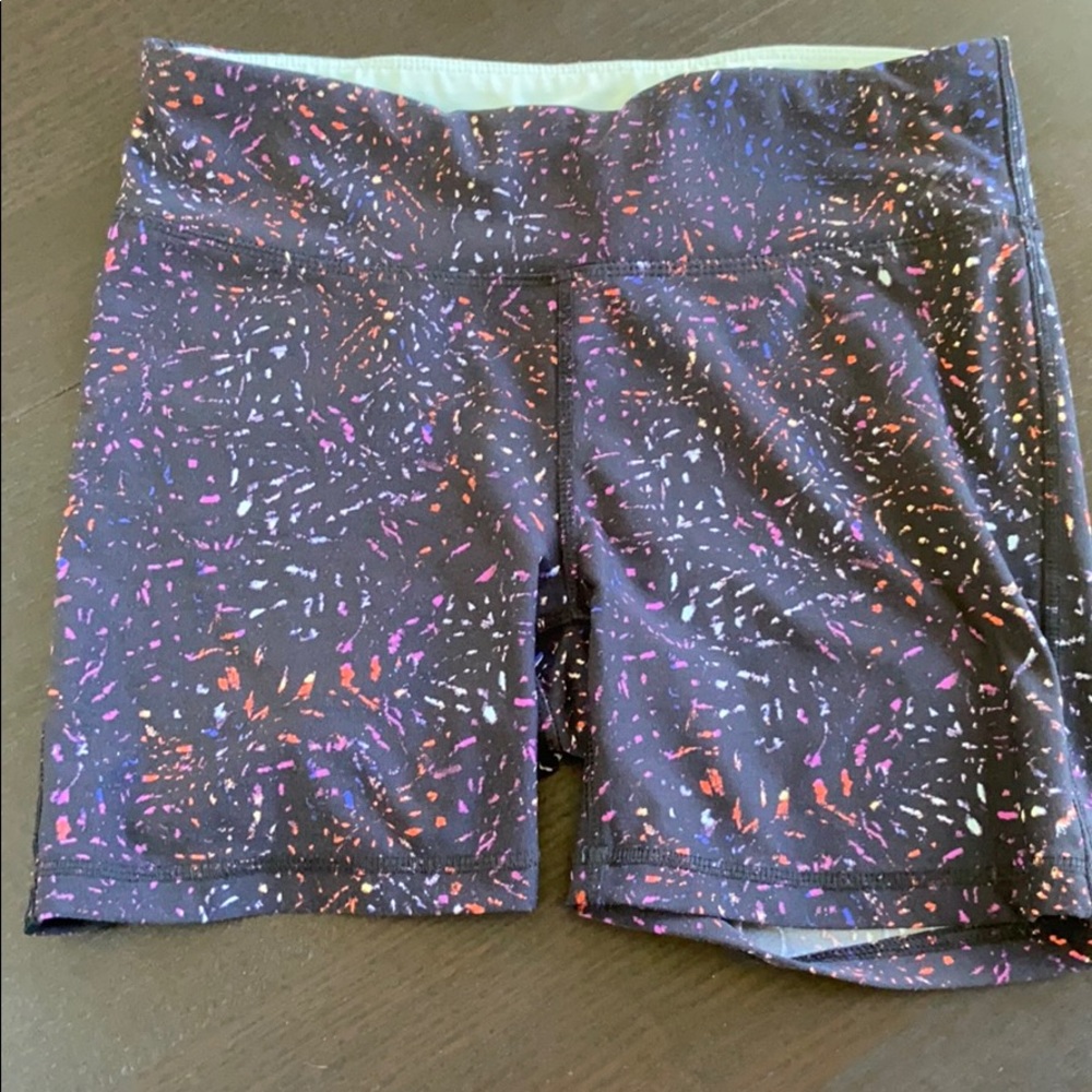 Not super short colorful spandex!